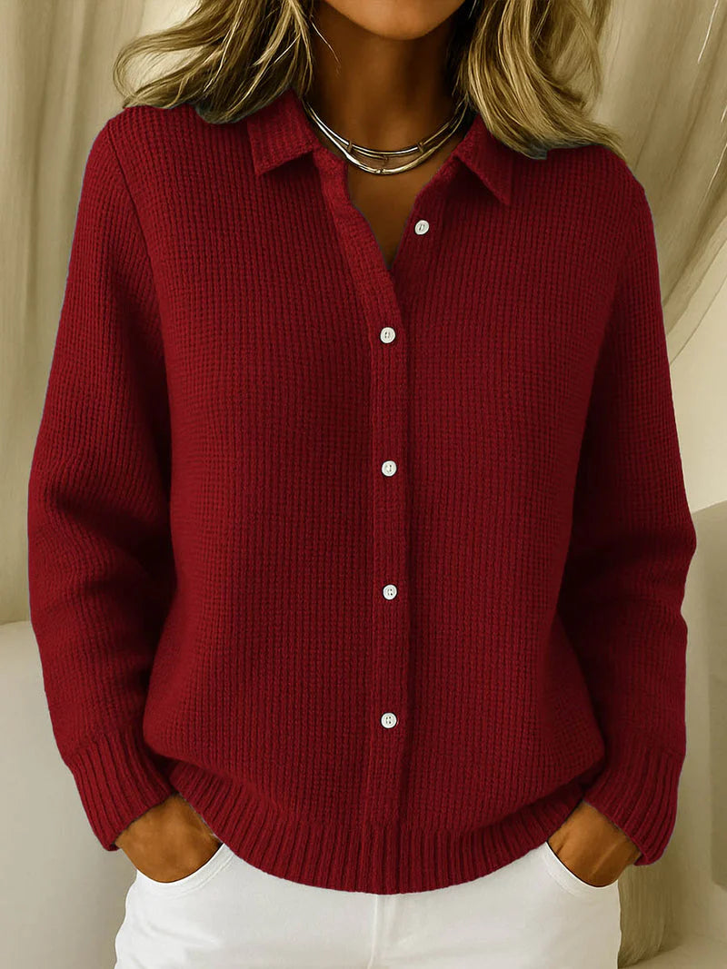 Blouse en maille côtelée douce
