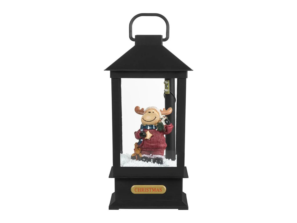 LIVARNO home Lanterne LED avec effet tempte de neige et musique