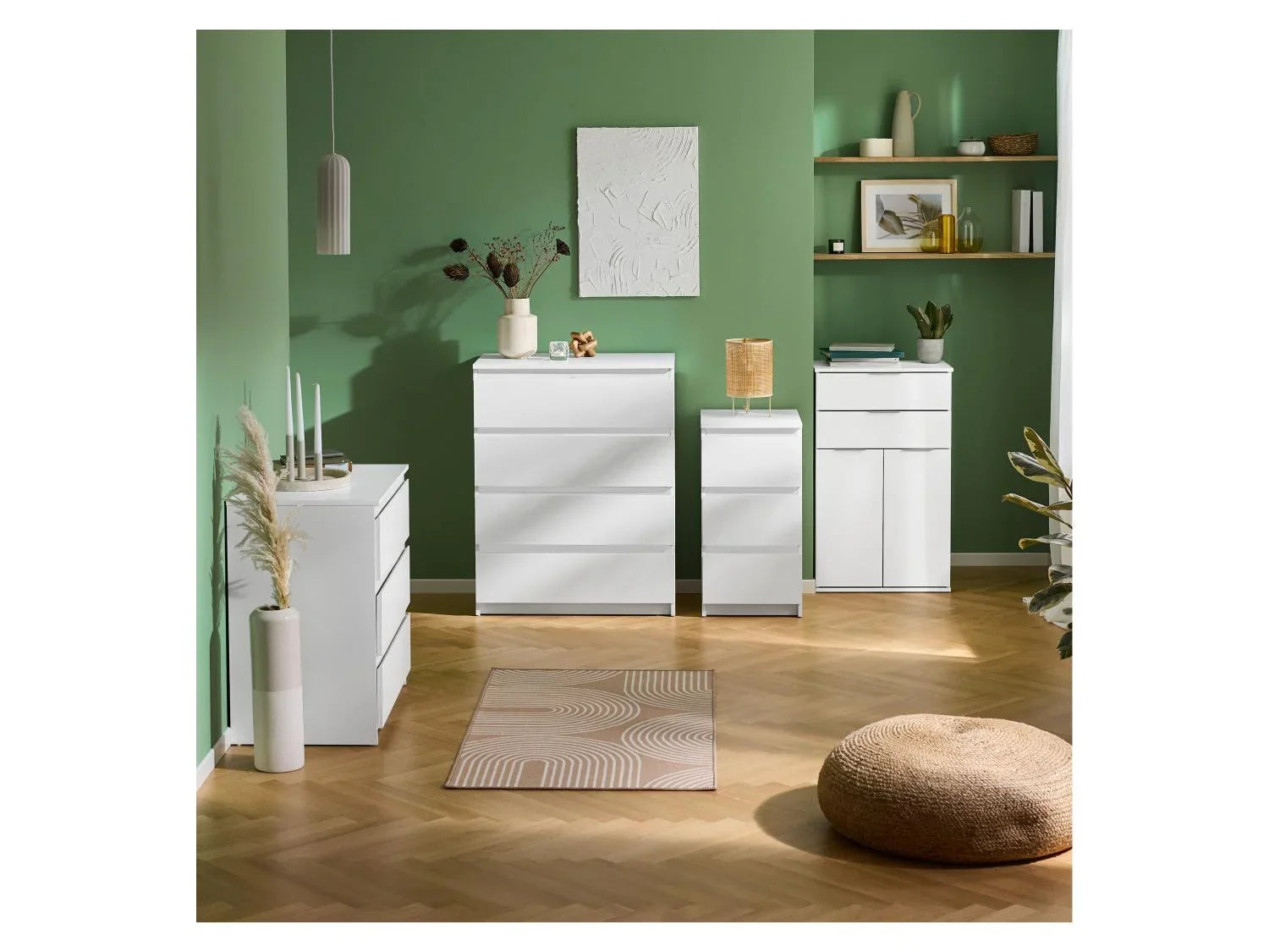 LIVARNO Commode Genve, 80 x 101,5 x 48 cm, blanche