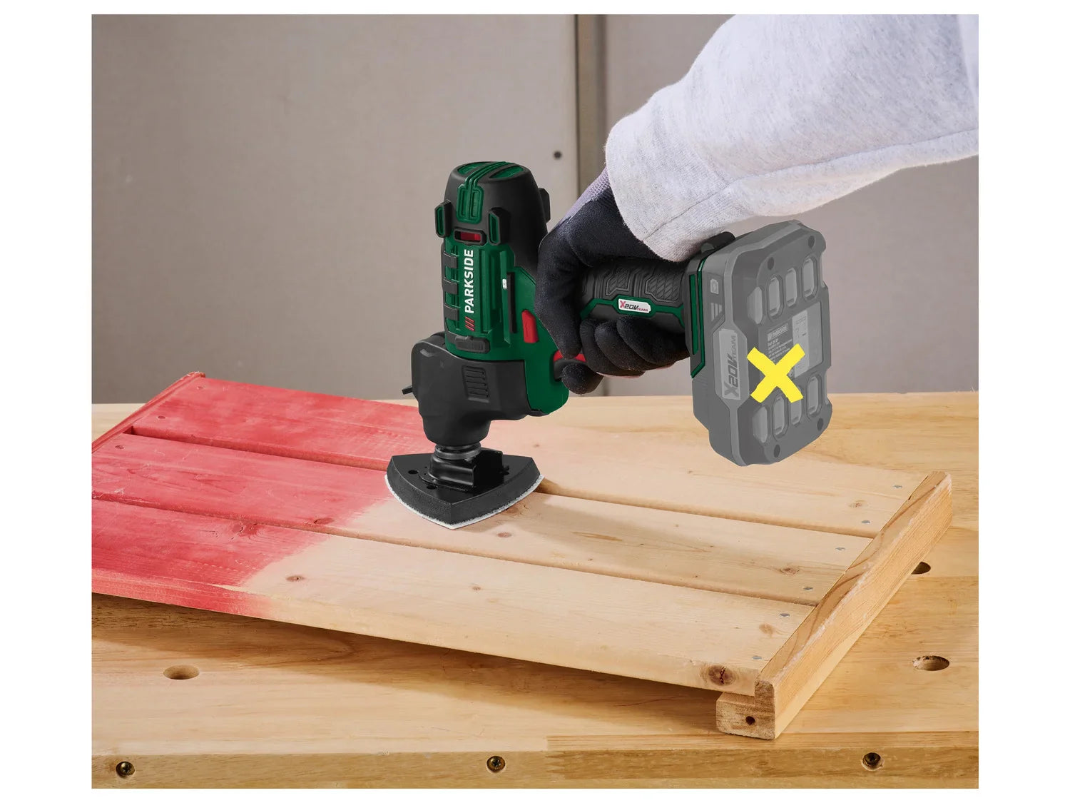 PARKSIDE Appareil combin sans fil PKGA 20-Li C2, 20 V