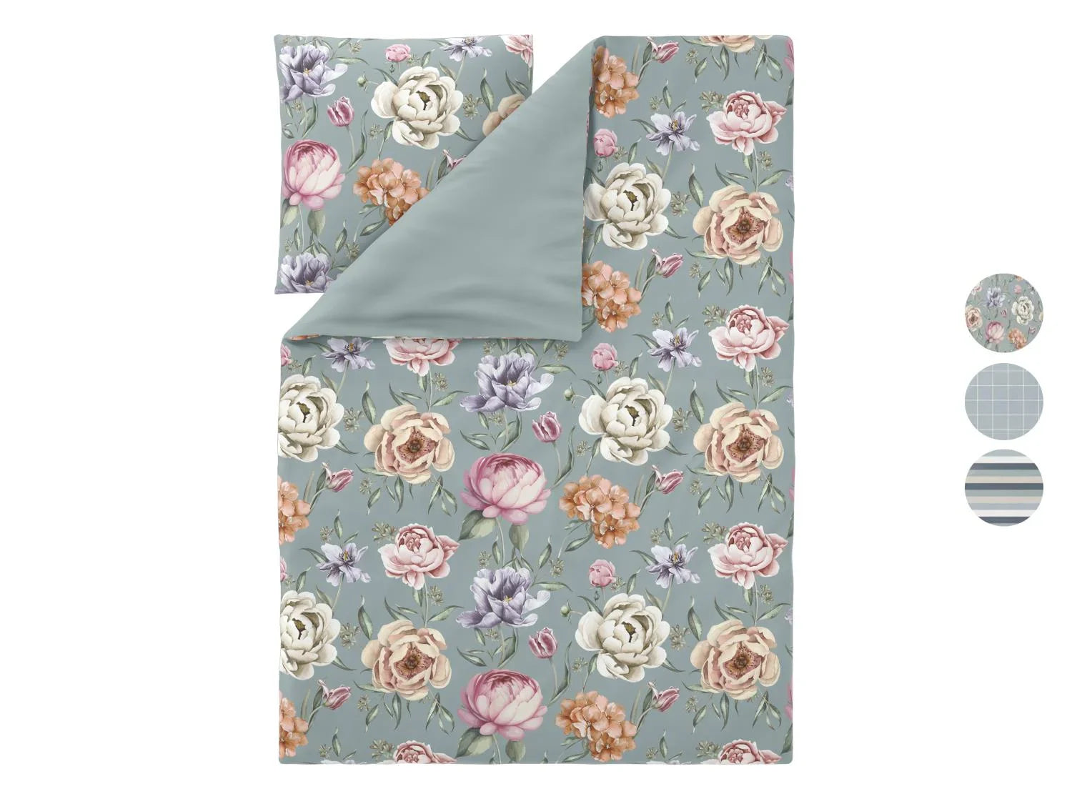 LIVARNO Parure de lit double face en satin microfibre, 140 x 200 cm