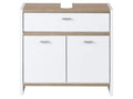 LIVARNO home Meuble sous-vasque, 58,1 x 54,5 x 28 cm, blanc/imitation chne