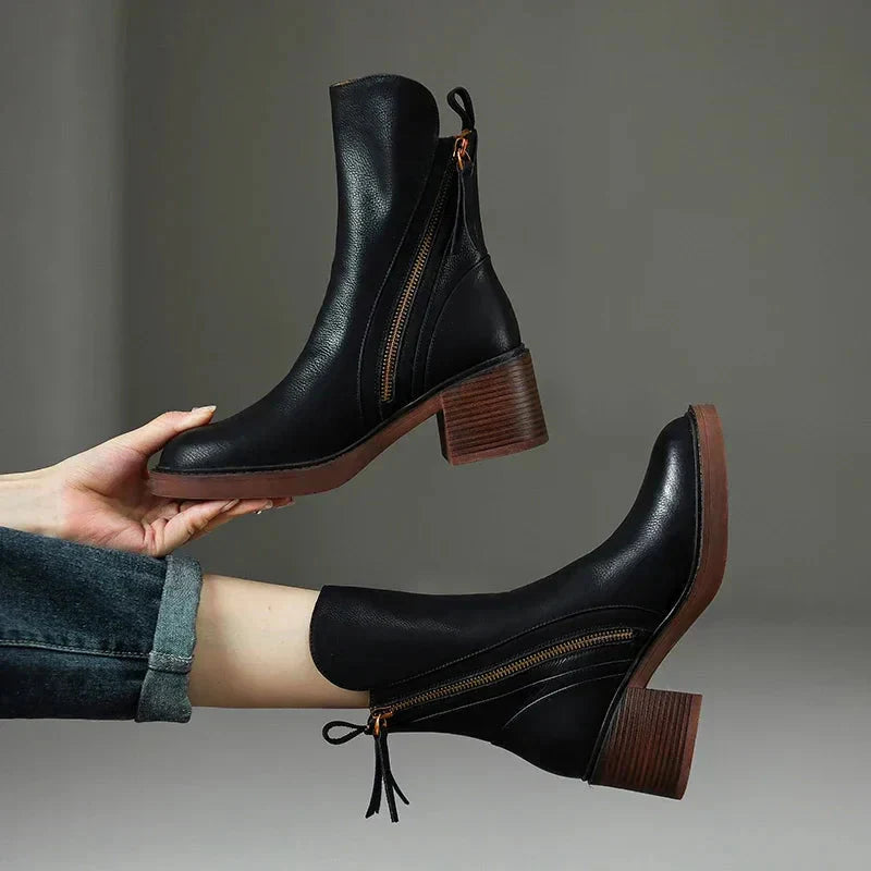 Bottines en cuir élégantes pour un style quotidien