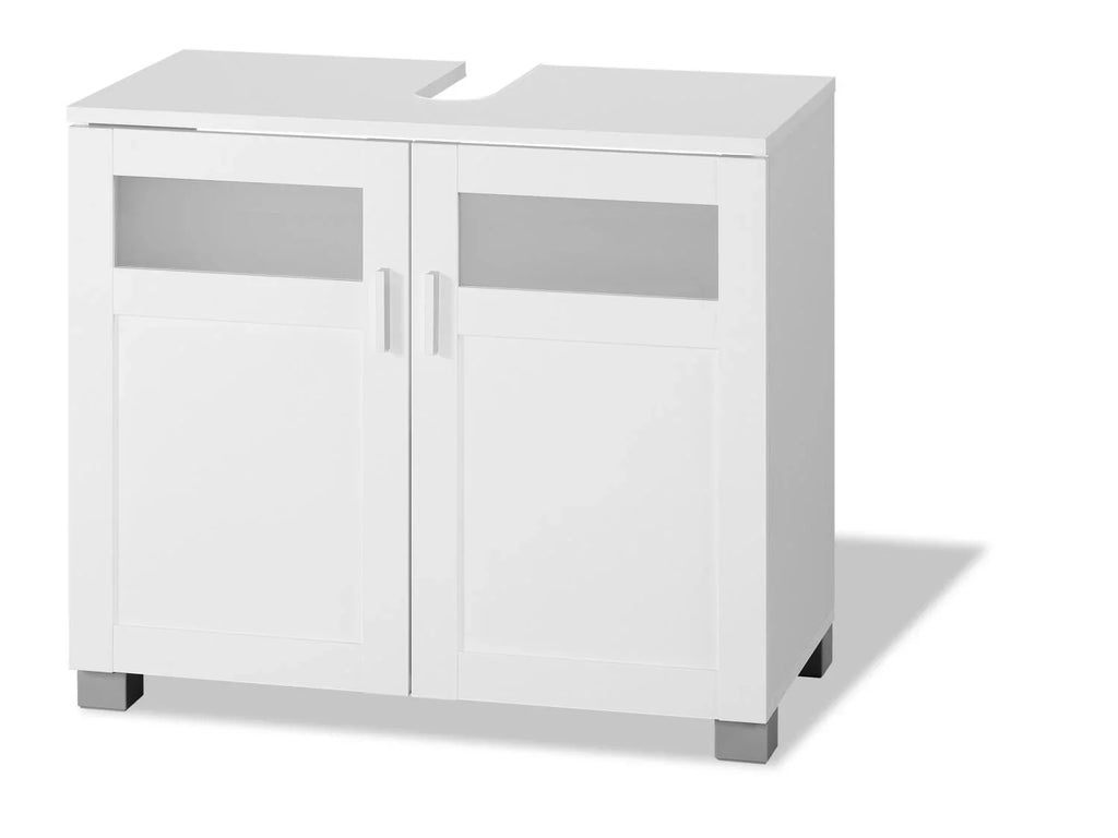 LIVARNO home Meuble sous-vasque Basel, 68,5 x 58,7 x 34,5 cm, blanc