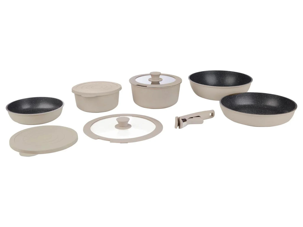LIVARNO home Set de casseroles et poles en fonte daluminium