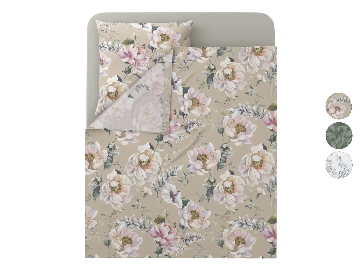 LIVARNO Parure de lit en satin, 3 pices
