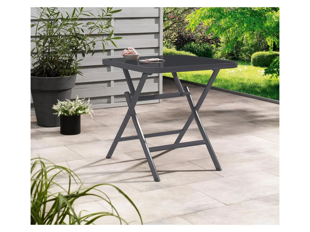 LIVARNO Table de jardin + Lot de 2 fauteuils Houston