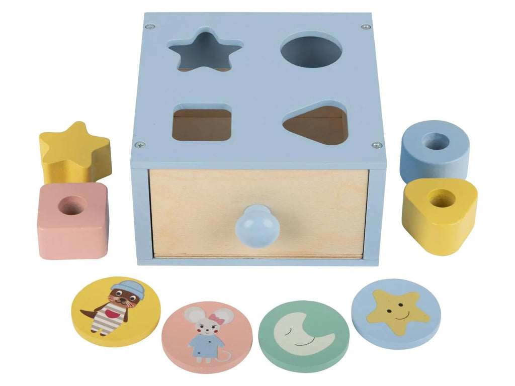 lupilu Bote de jeu et dapprentissage en bois