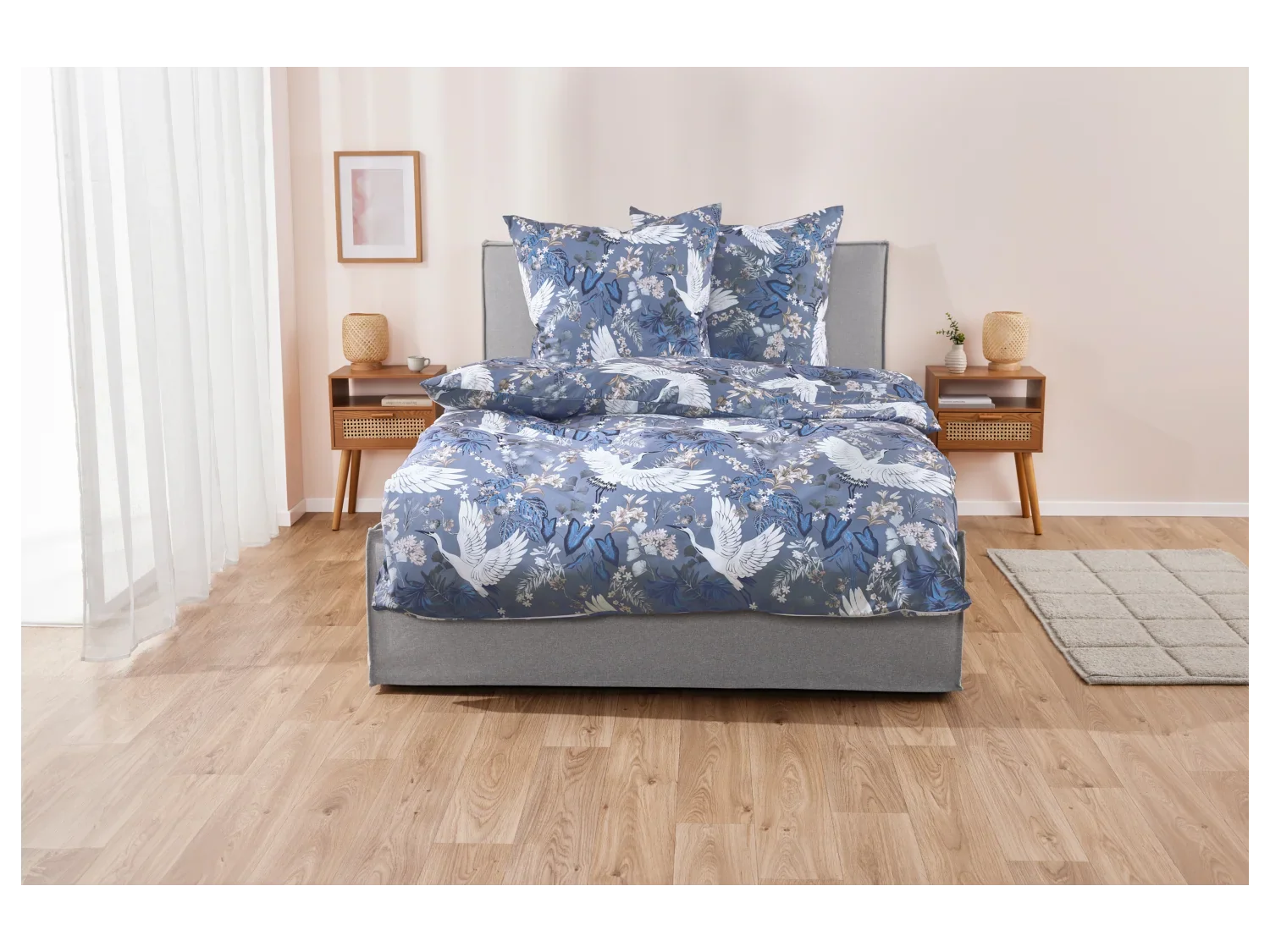 LIVARNO home Parure de lit en satin microfibre, 240 x 220 cm