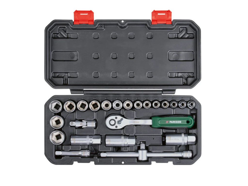 PARKSIDE Set de douilles et d'embouts PSSS 24 A1, 24 pices