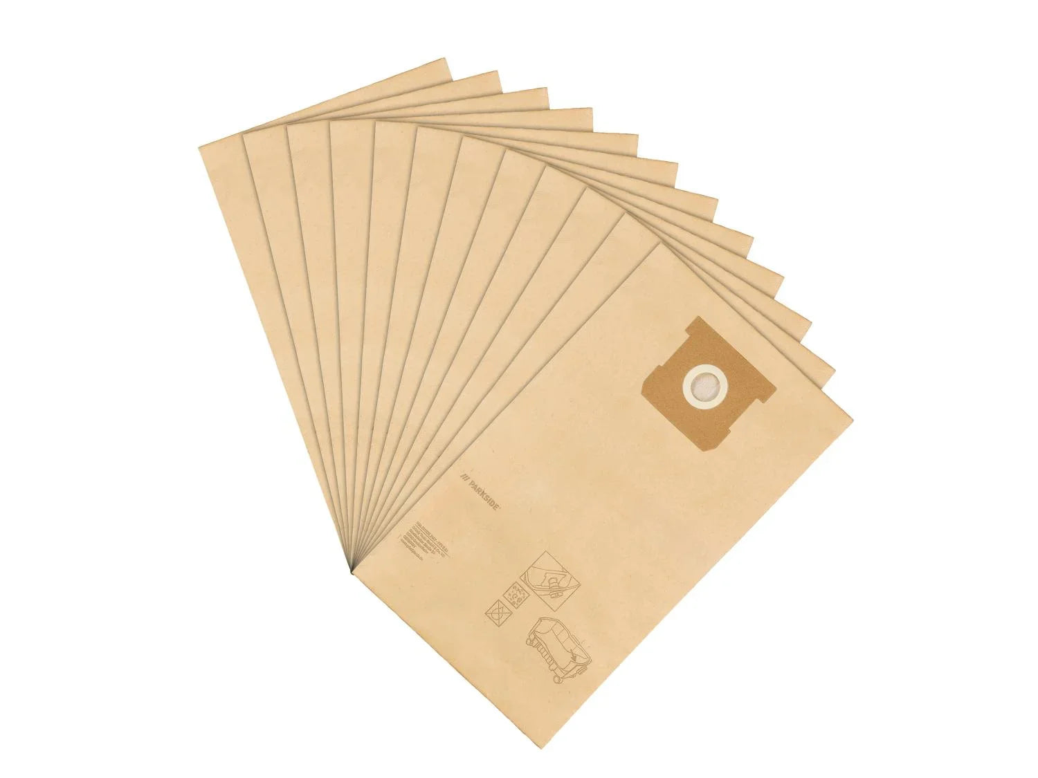 PARKSIDE Lot de 5 ou 12 sacs pour aspirateur PFT 8 A1