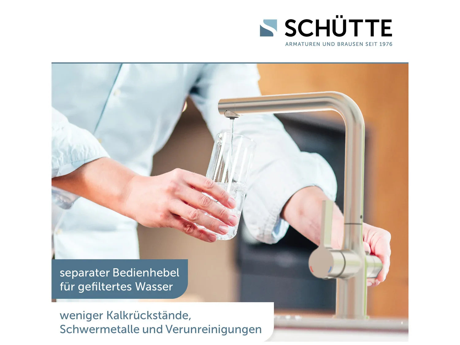 Schtte Robinet d'eau potable AQUASTAR PRO avec systme de filtration anti-calcaire