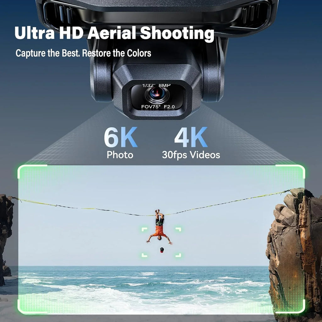 Adult-specific camera drone with 4K UHD aerial photography 3-axis gimbal 10000-foot control