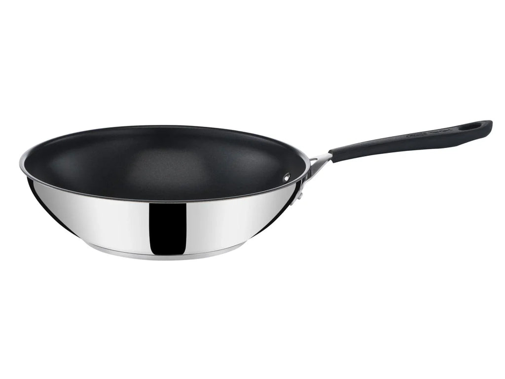 Jamie Oliver by Tefal Wok en acier inoxydable Quick & Easy,  28 cm