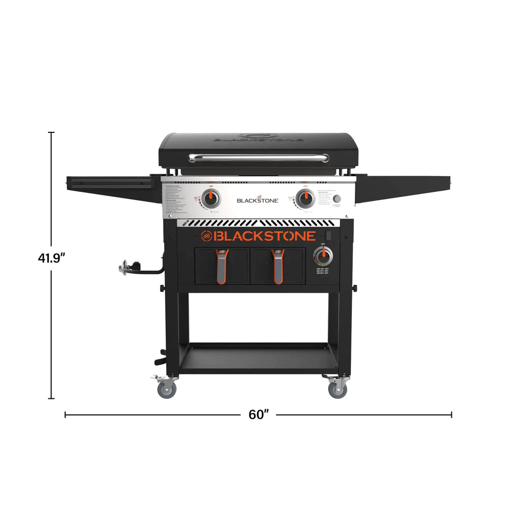 💥Clearance Sale🔥Blackstone 2-Burner 28 Griddle with Electric Air Fryer and Hood