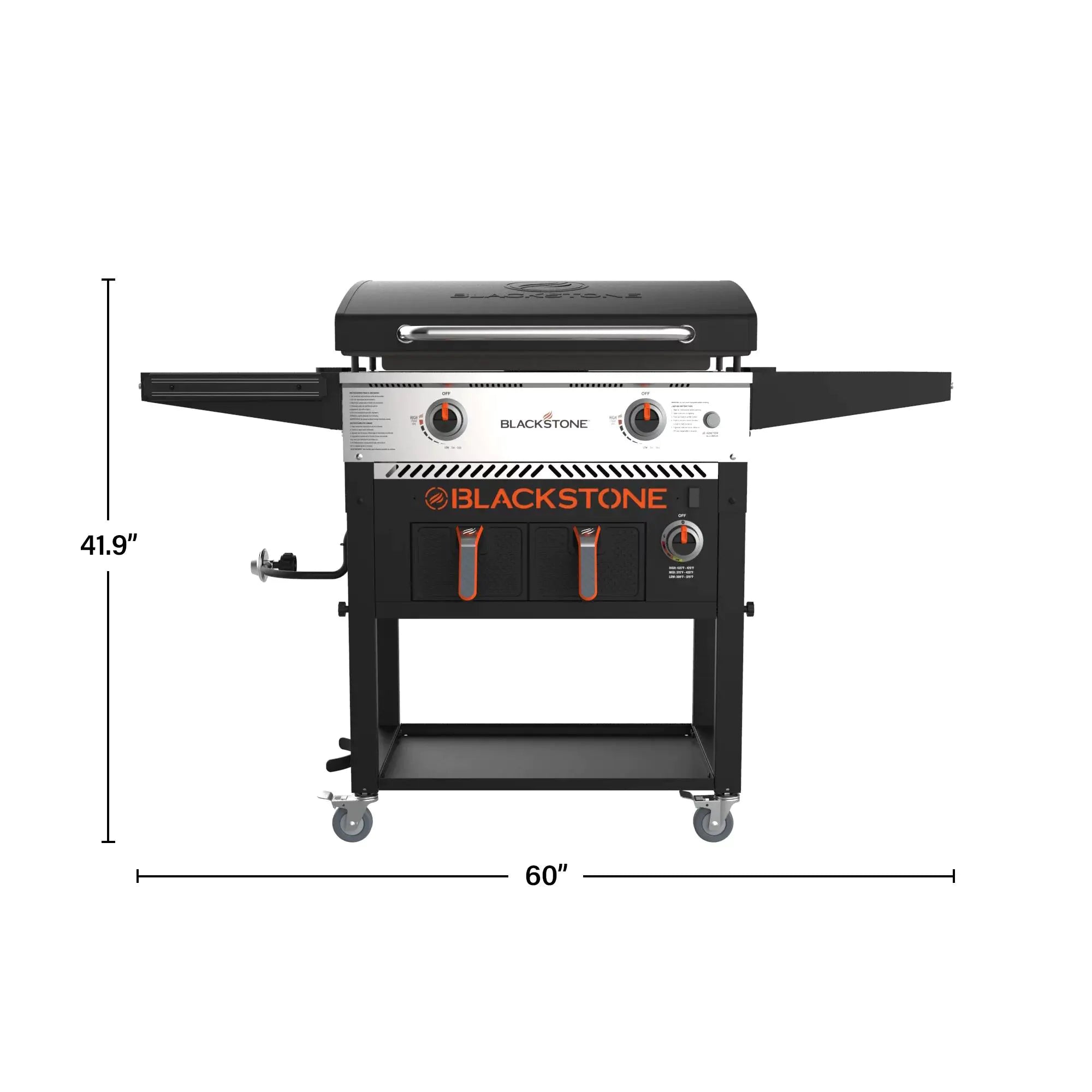 💥Clearance Sale🔥Blackstone 2-Burner 28 Griddle with Electric Air Fryer and Hood