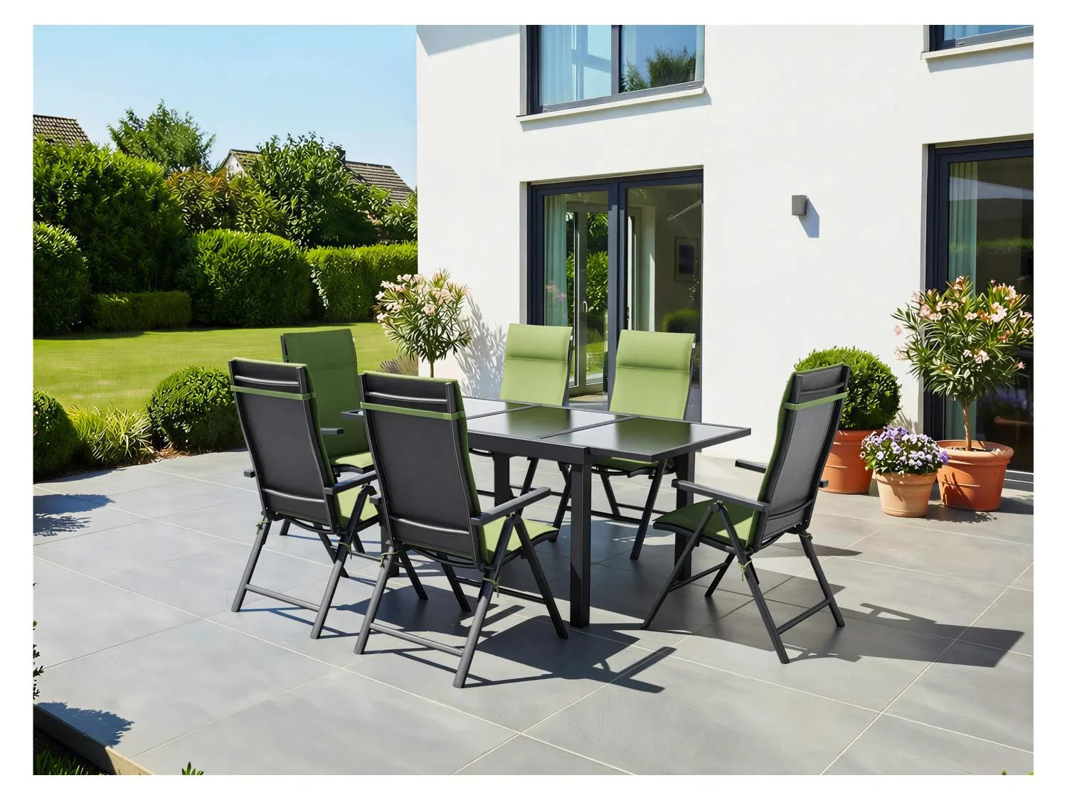 LIVARNO Lot de 2 fauteuils pliants en aluminium Houston