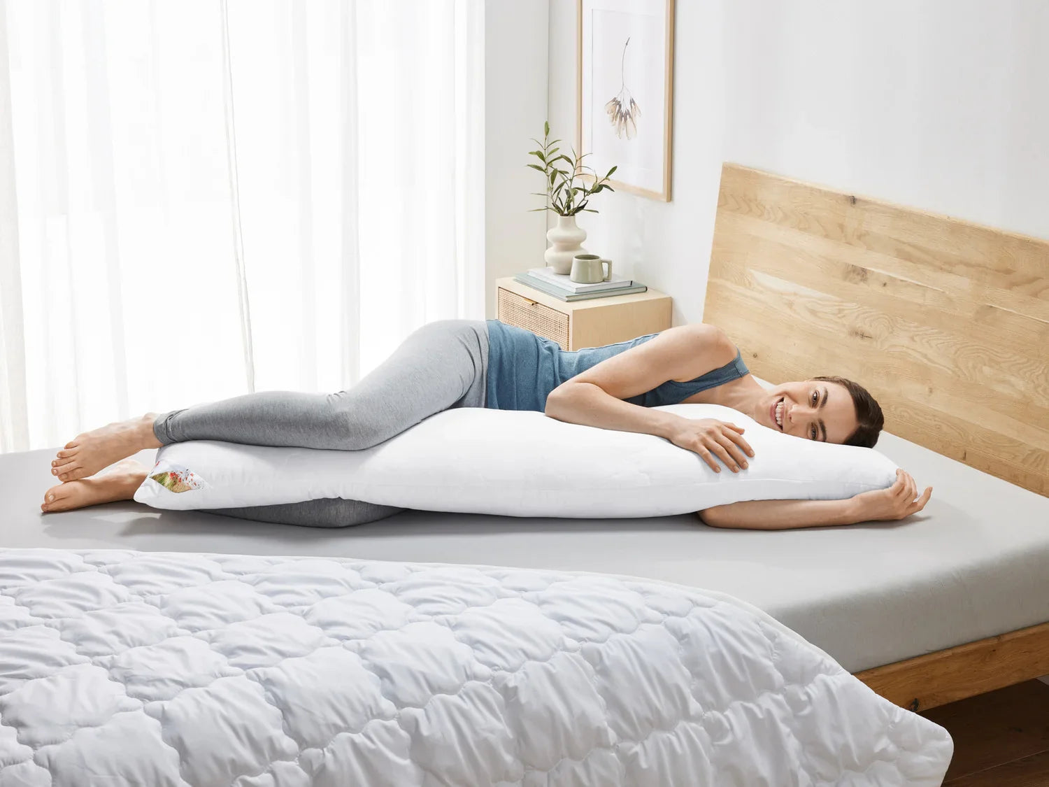 LIVARNO home Traversin Polygiene, 40 x 145 cm