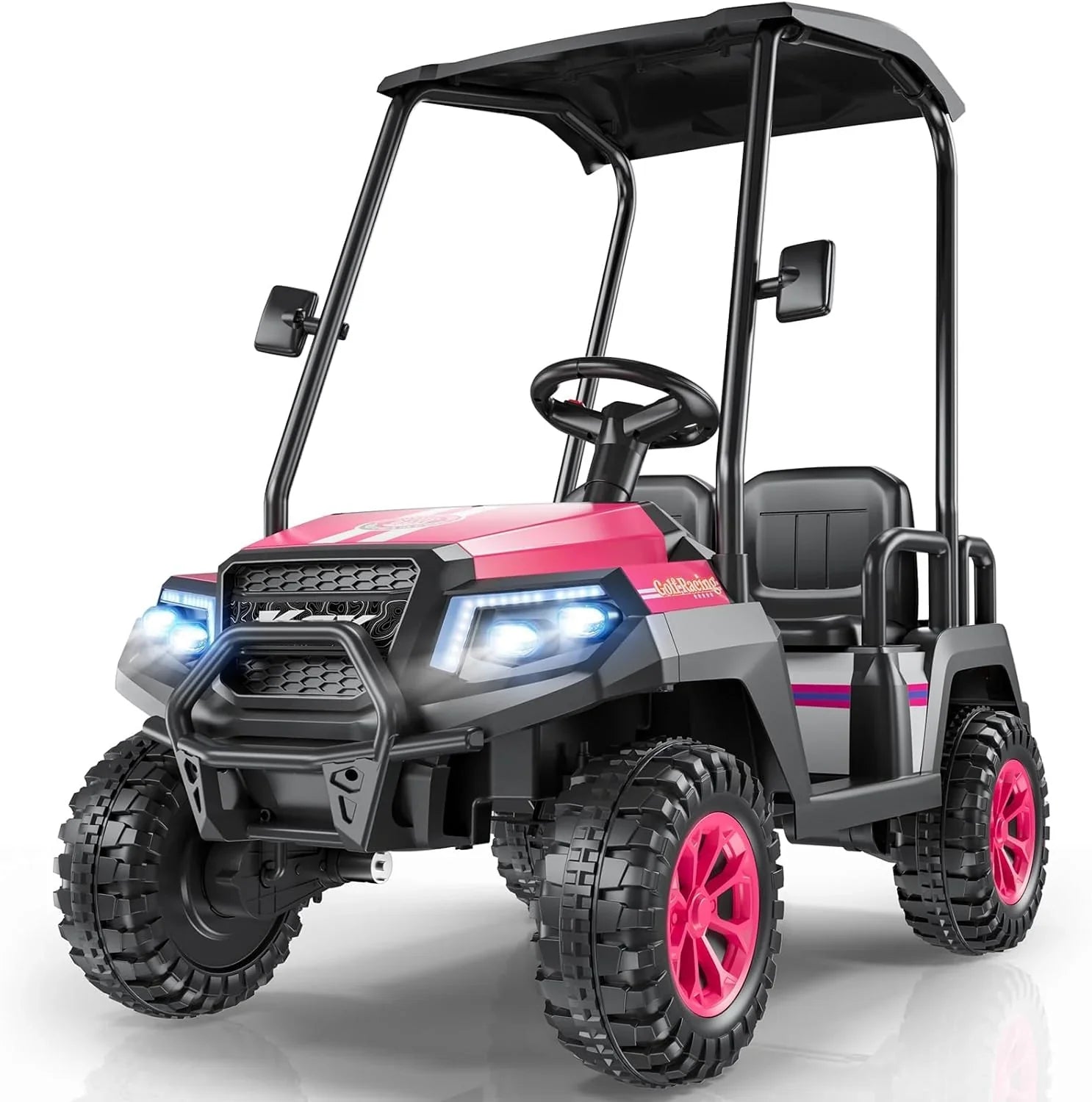 R9 24V Children's Golf Cart with Remote Control Removable Awning