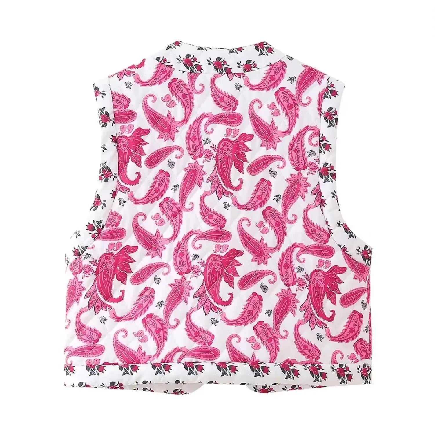 Sophie Paris I Gilet matelassé imprimé Paisley