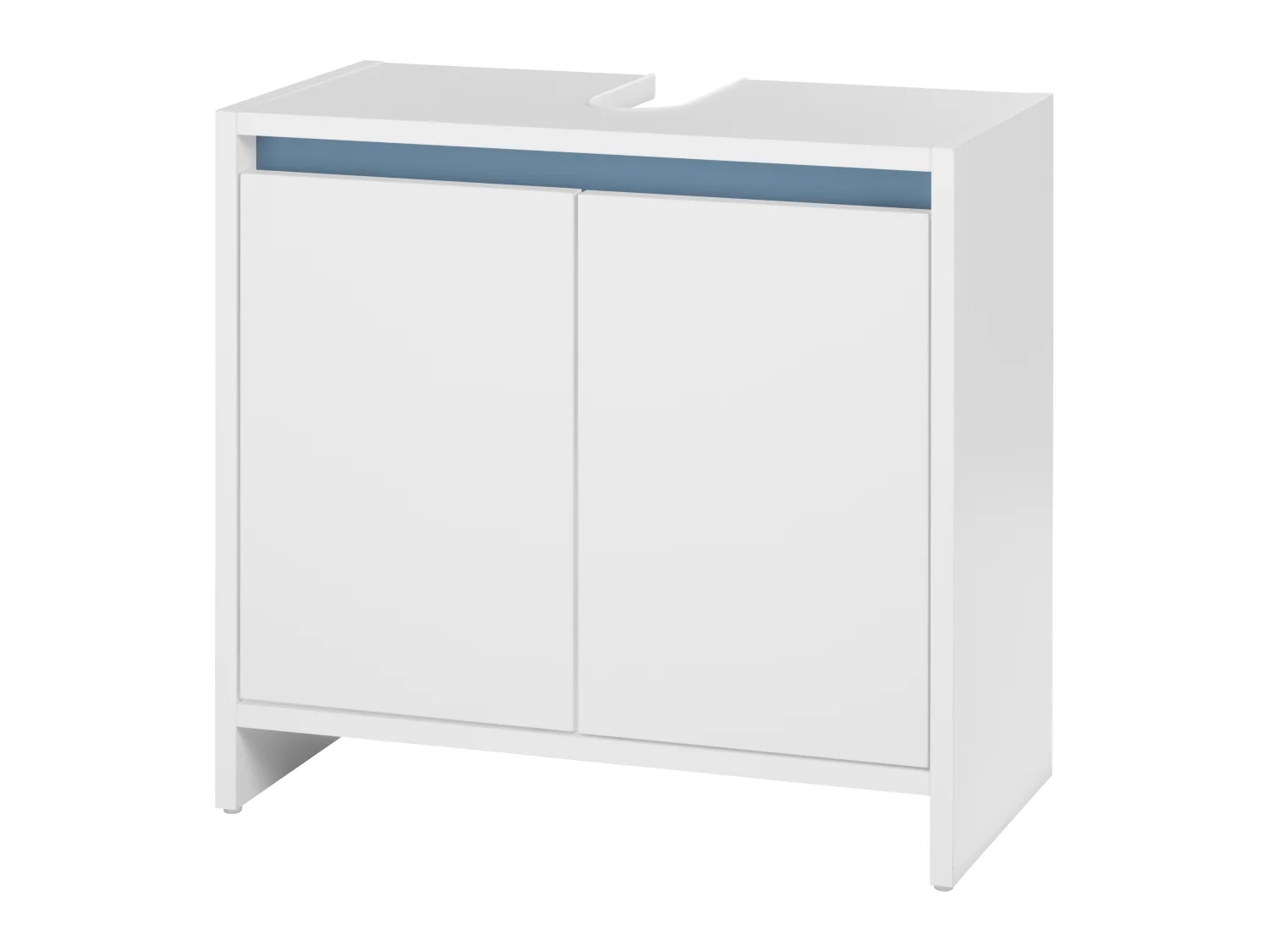 LIVARNO home Meuble sous-vasque Oslo, 60 x 55 x 28 cm, blanc