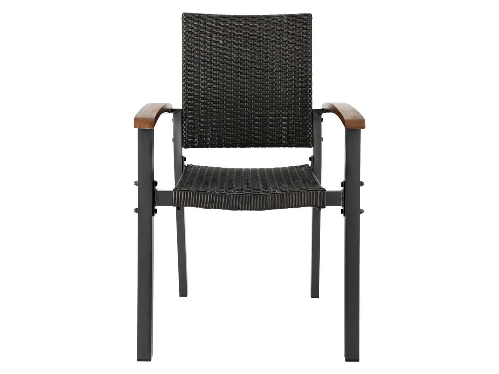 LIVARNO Table de jardin + Lot de 2 fauteuils en rsine tresse Valencia