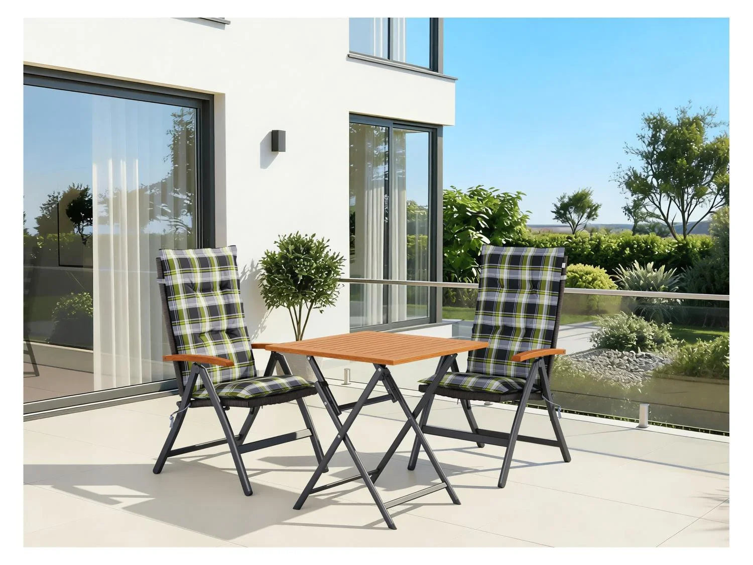LIVARNO Table de jardin + Lot de 4 fauteuils Valencia