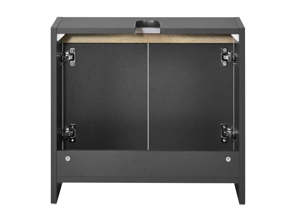 LIVARNO home Meuble sous-vasque Oslo, 60 x 55 x 28 cm, noir
