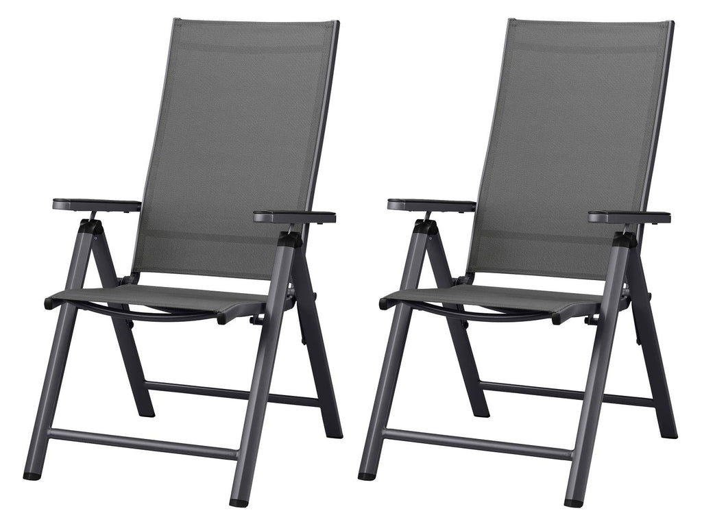 LIVARNO Lot de 2 fauteuils pliables Houston