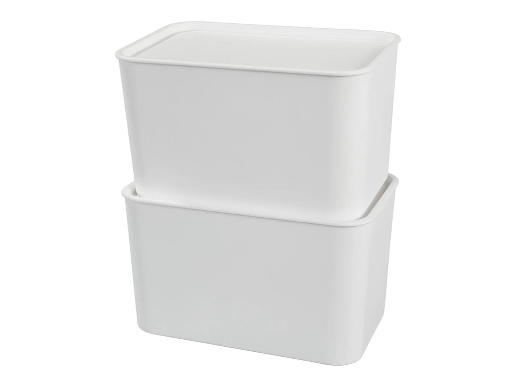 W5 Lot de 2 botes avec couvercles Premium, 5,2 l