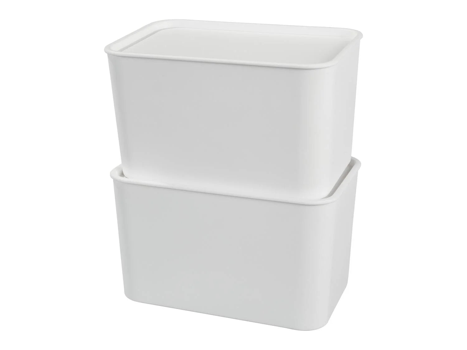 W5 Lot de 2 botes avec couvercles Premium, 5,2 l