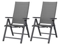 LIVARNO Lot de 2 fauteuils pliants en aluminium Houston