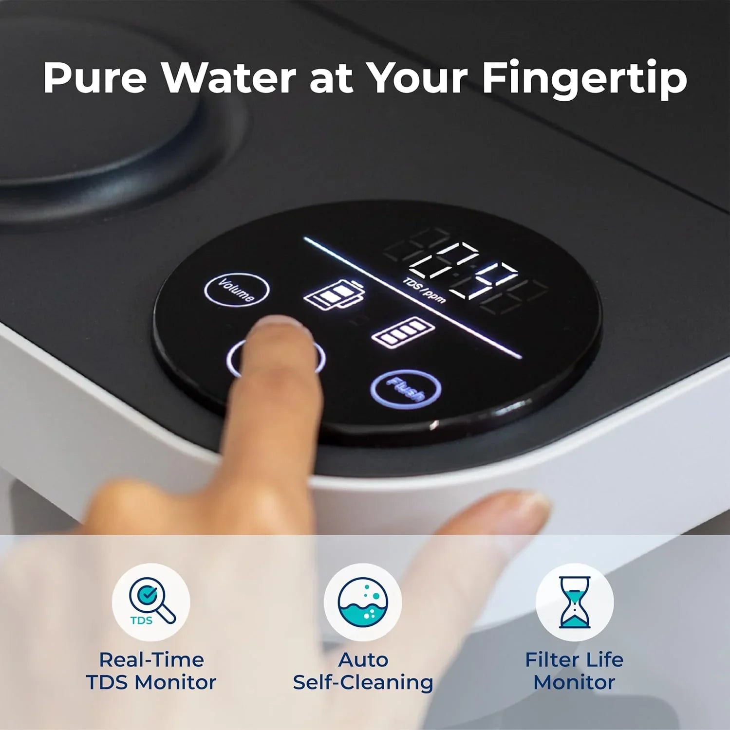 Bluevua RO100ROPOT-Lite(UV) reverse osmosis system countertop water purifier 7-stage purification