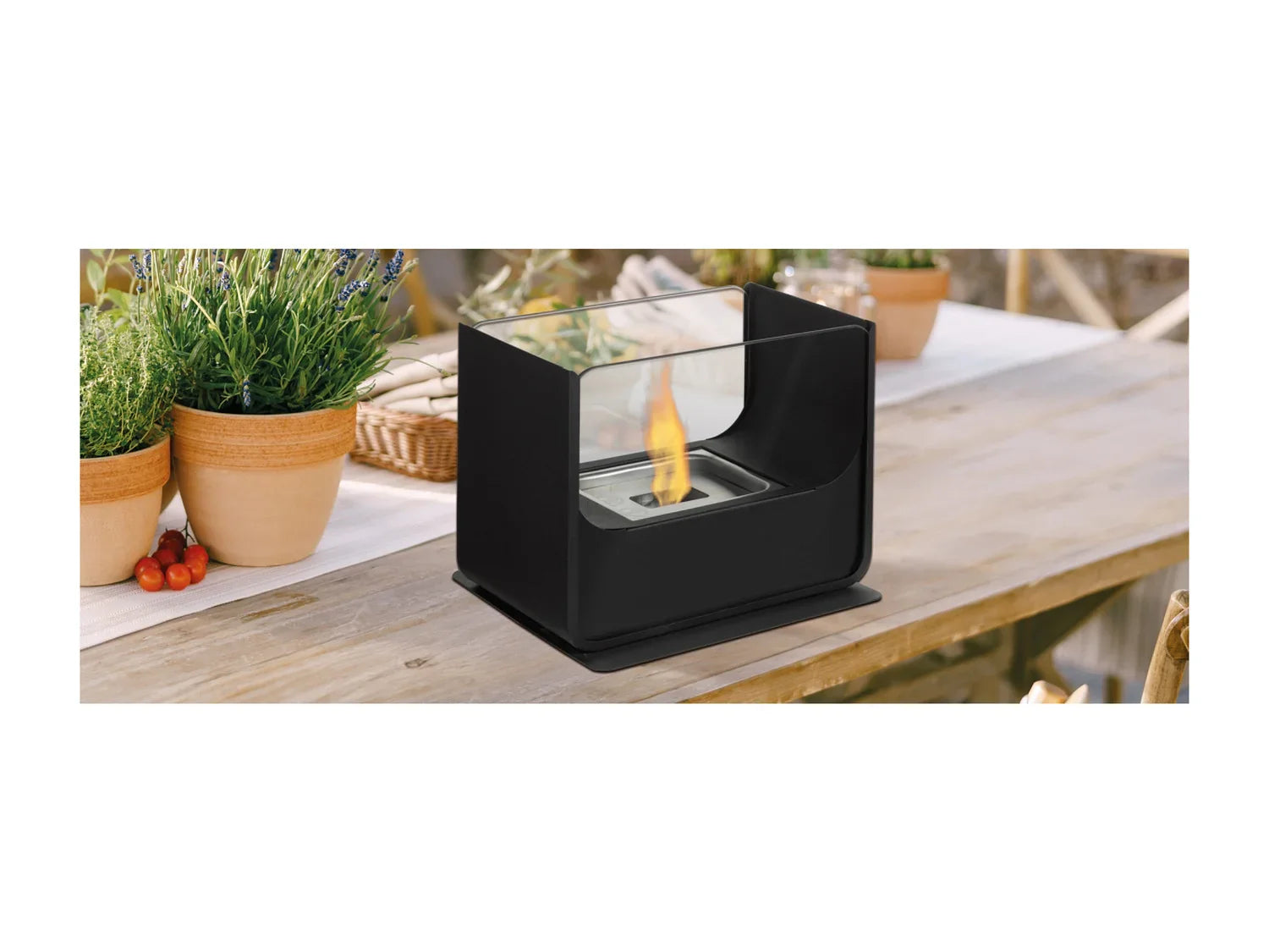 tepro Feu de table, avec pare-vent