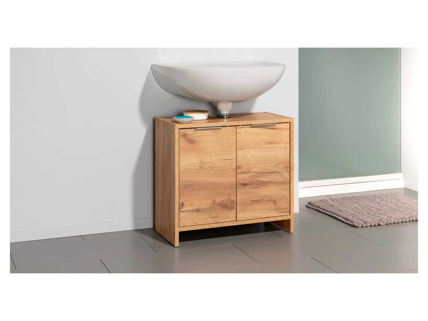 LIVARNO home Meuble sous-vasque Verona, 60 x 55 x 29 cm, imitation chne