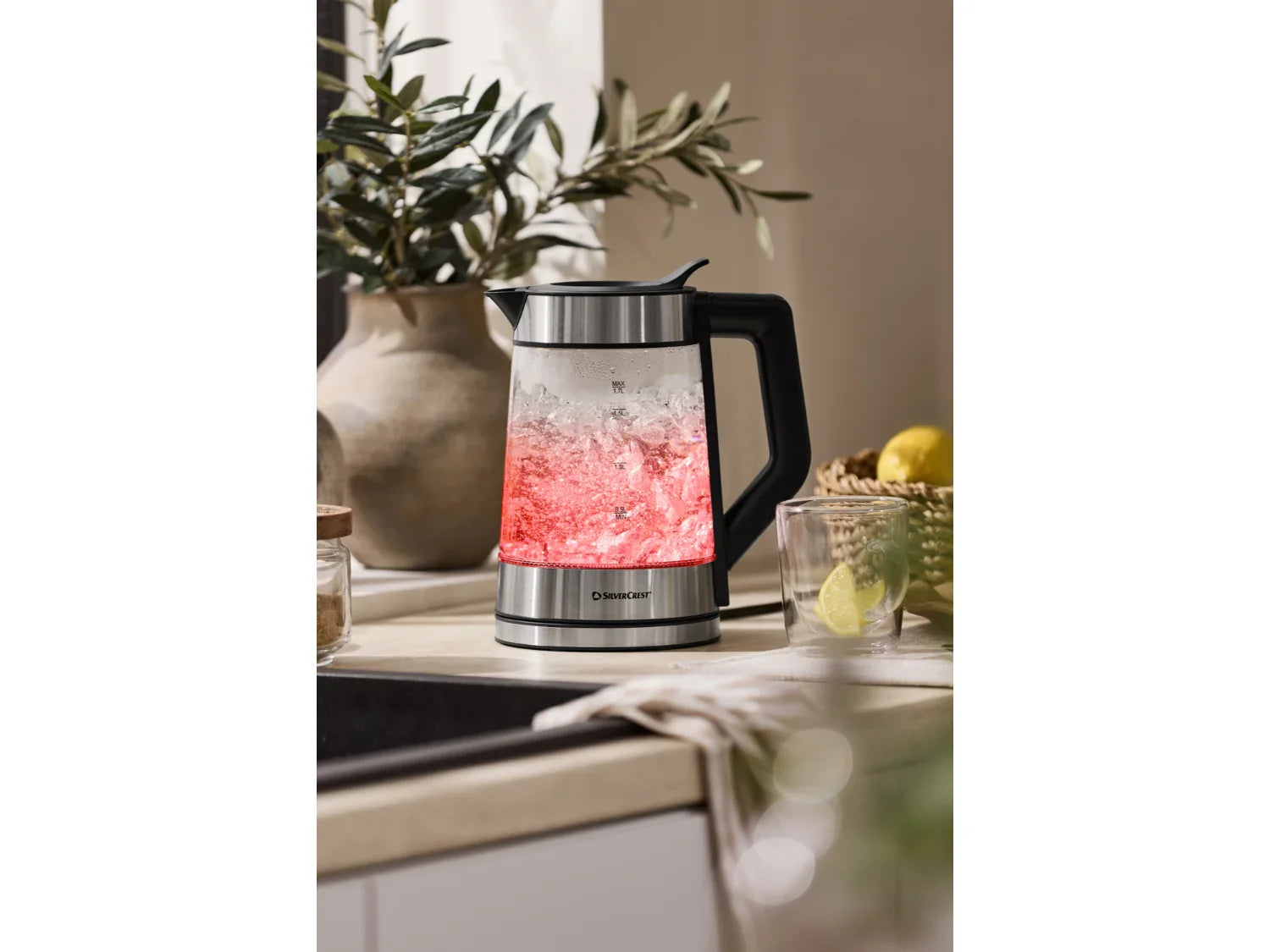 SILVERCREST Bouilloire numrique en verre