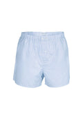 Caleçon homme coton rayé bleu