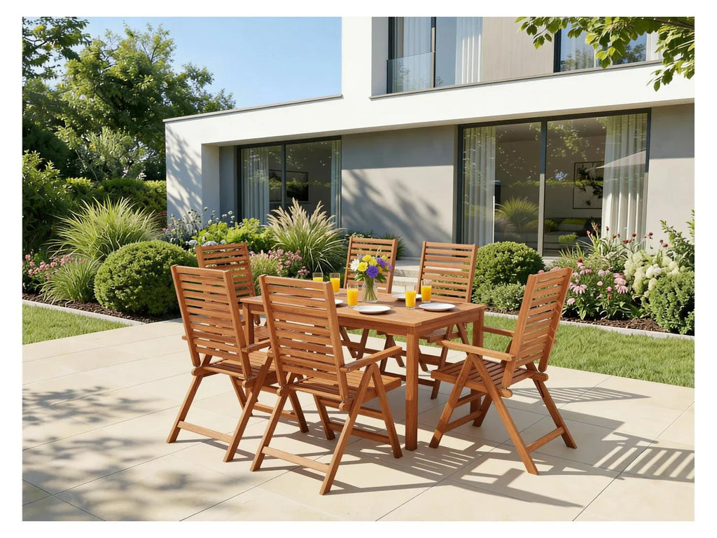 LIVARNO Table de jardin + Lot de 4 fauteuils Sevilla