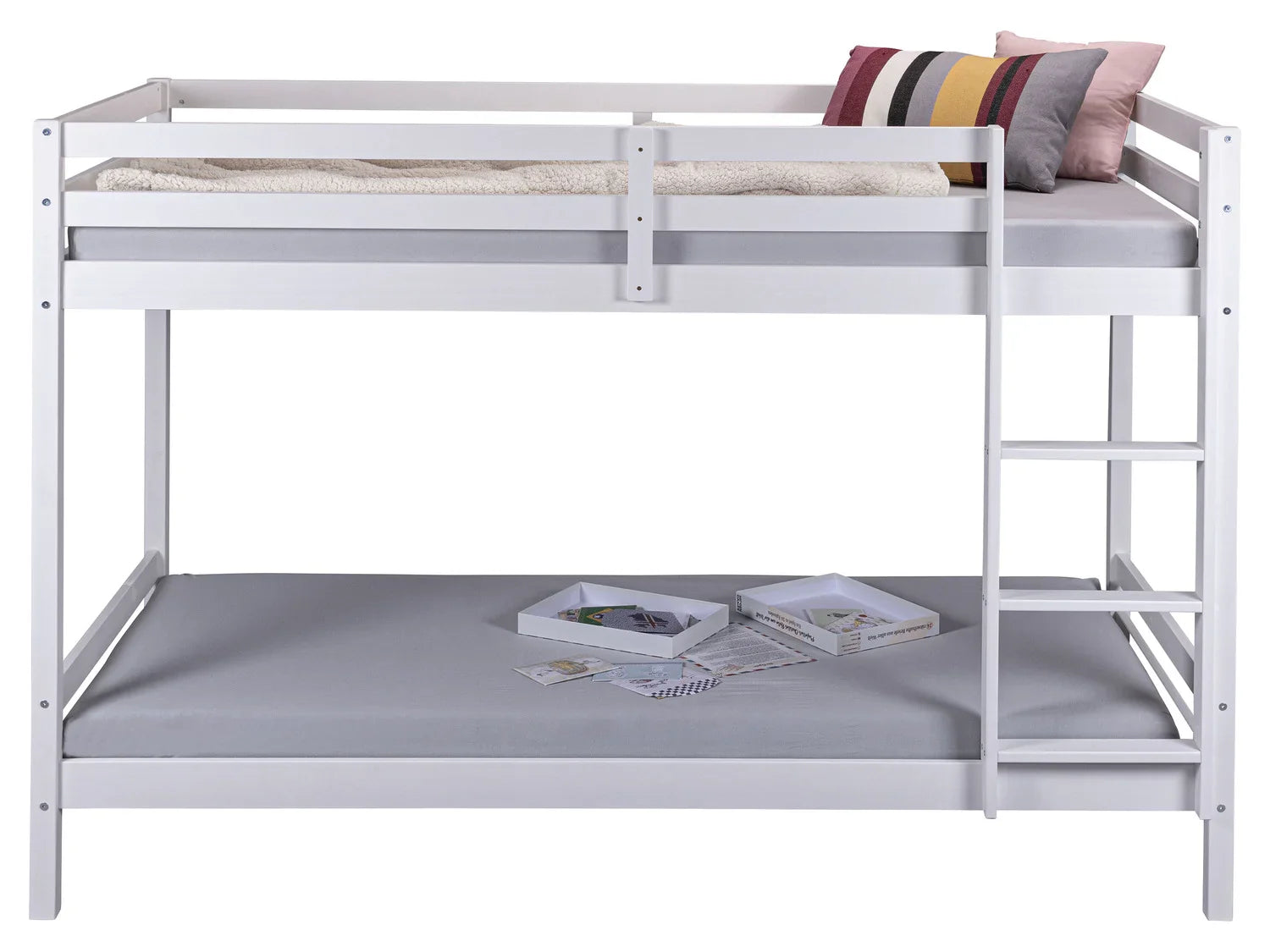 Inter Link Lit superpos enfant, laqu blanc