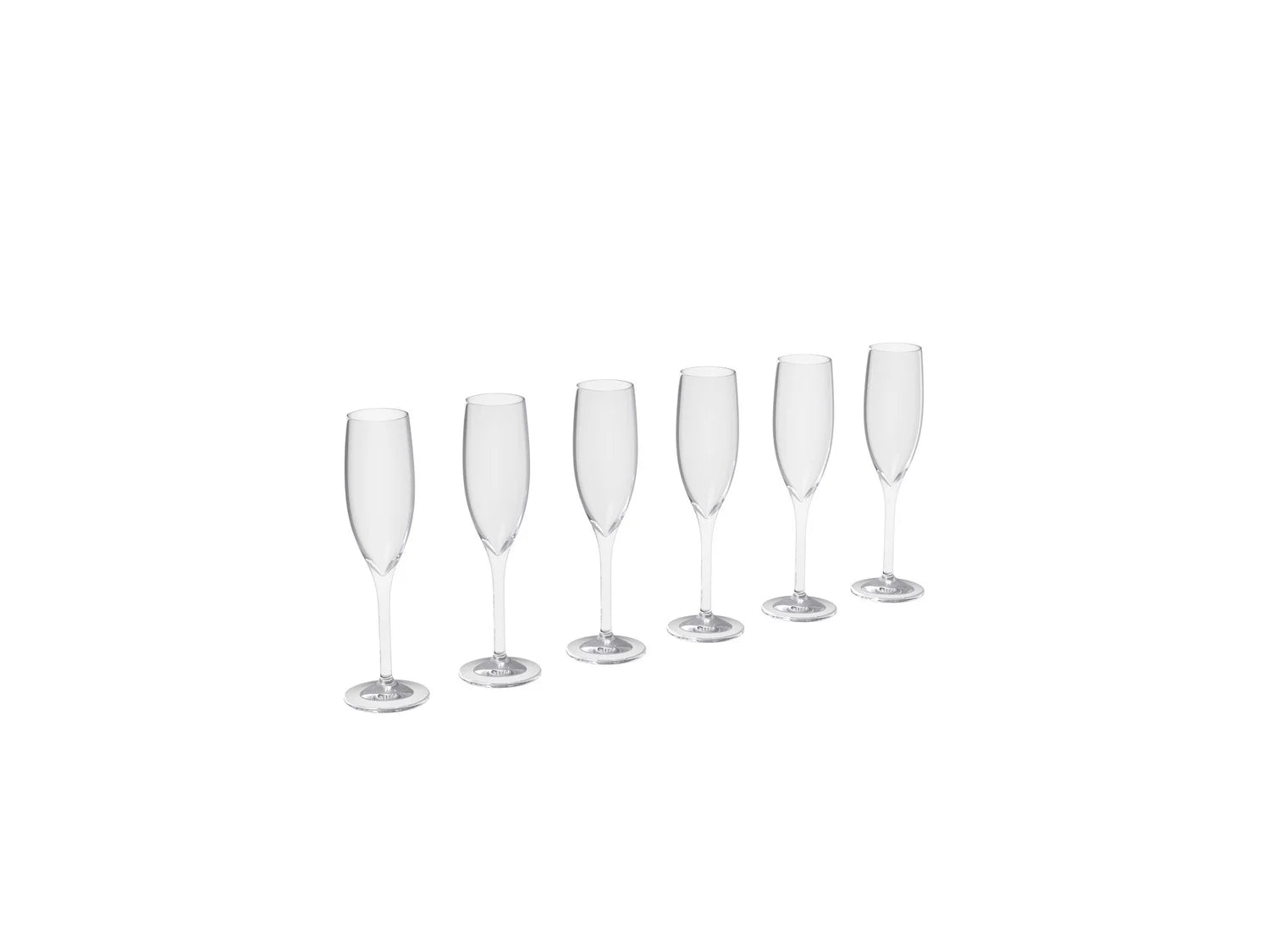 ERNESTO Lot de 6 verres  vin,  champagne ou  eau