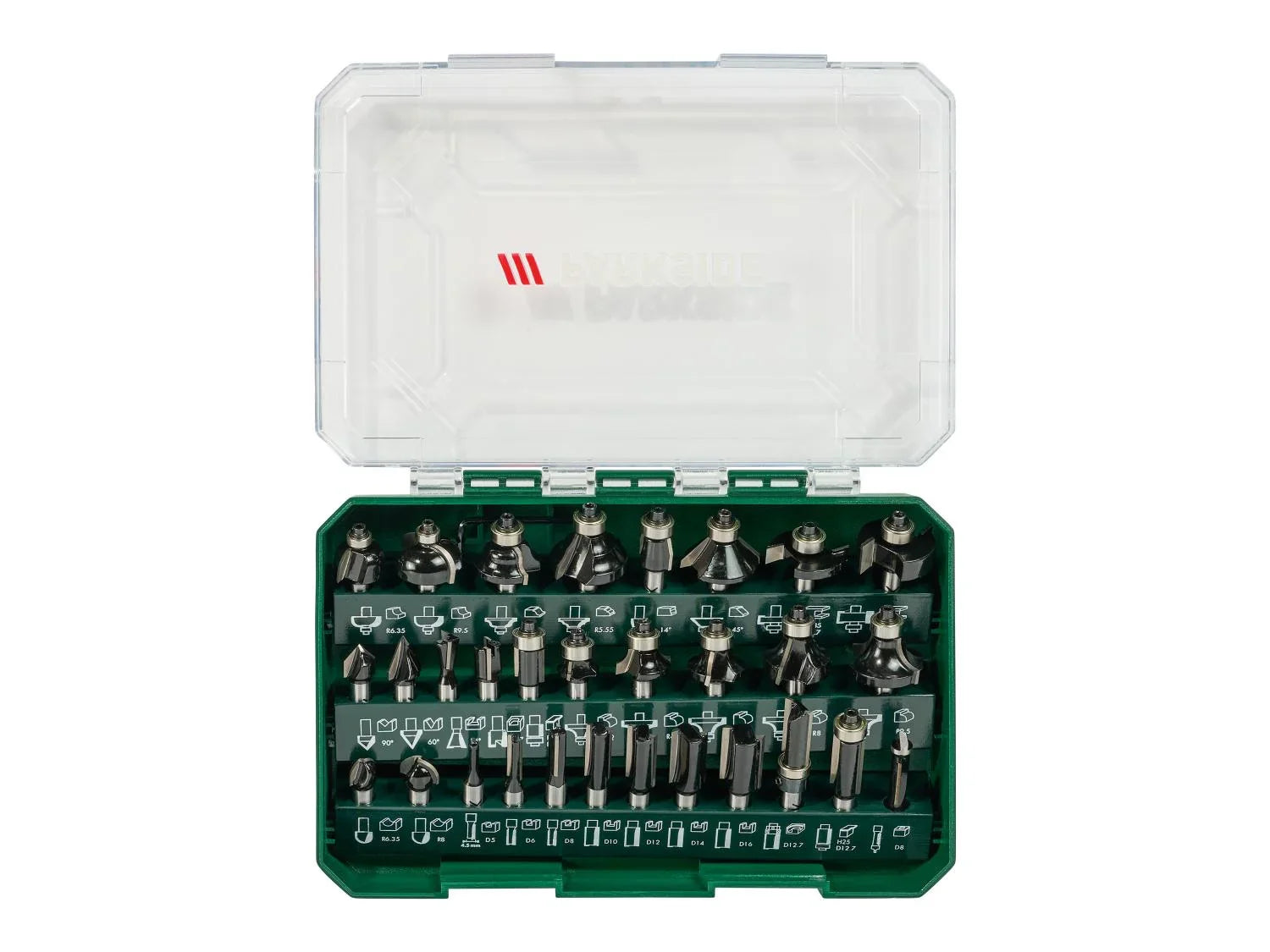 PARKSIDE Set de 30 embouts de fraisage