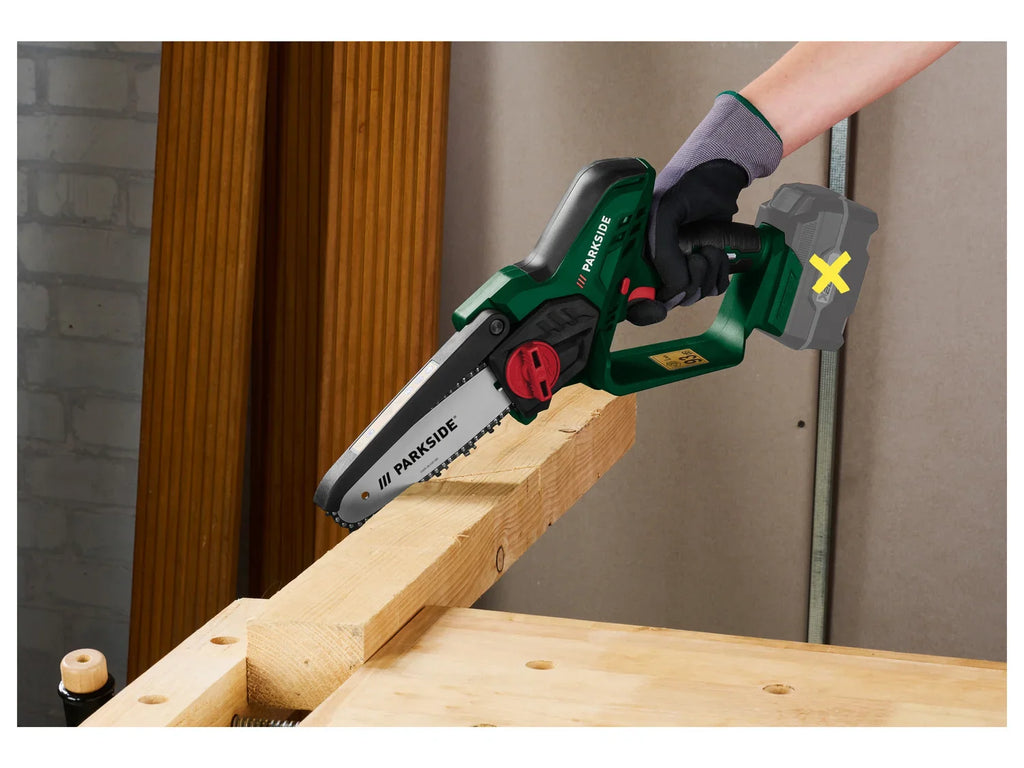 PARKSIDE Mini-trononneuse  bois sans fil PAGHS 20-Li A 20 V
