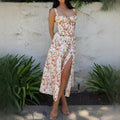 Quinny - Robe fleurie mi-longue