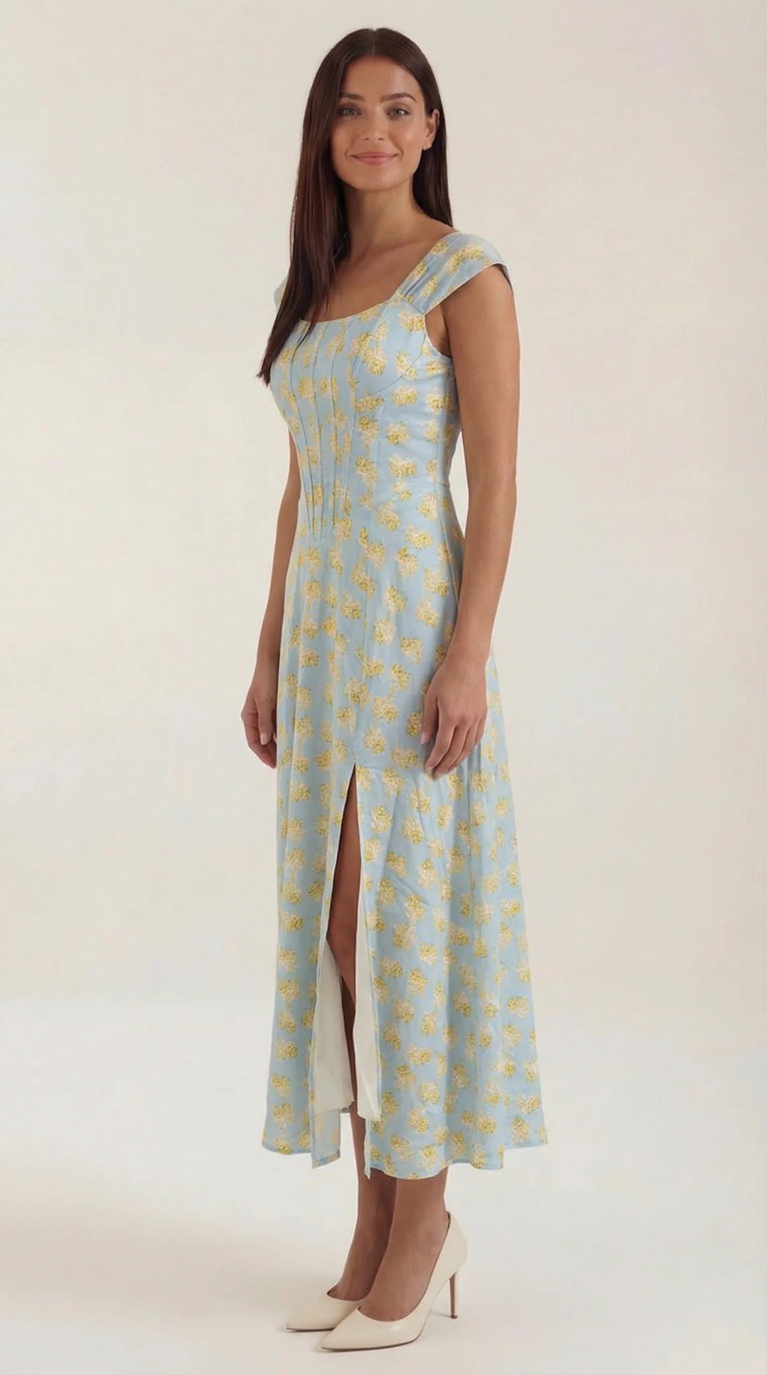 Robe corset midi femme tenue invité mariage
