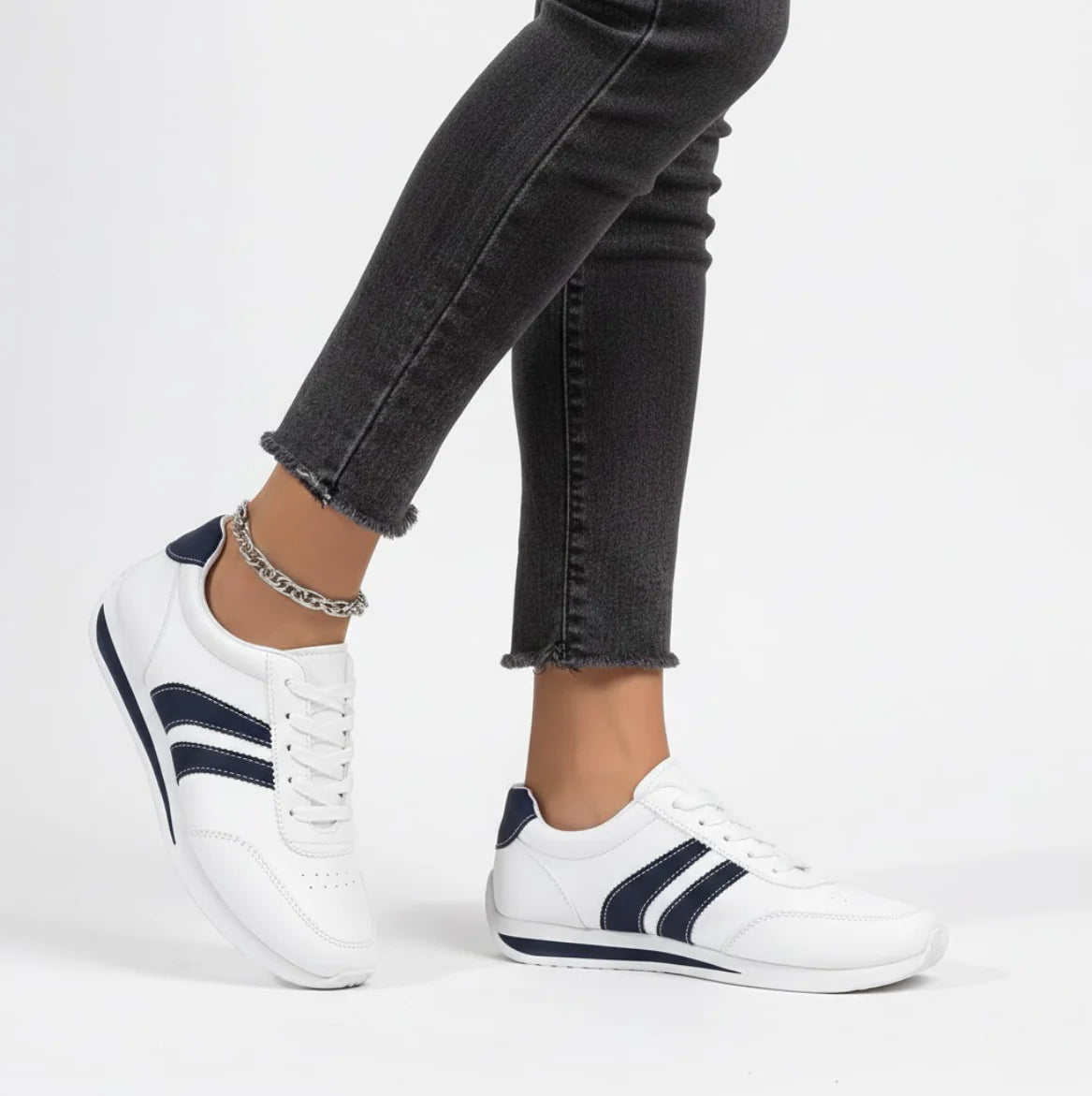Lucienne | Sneakers Blanches Sportives Élégantes Confortables