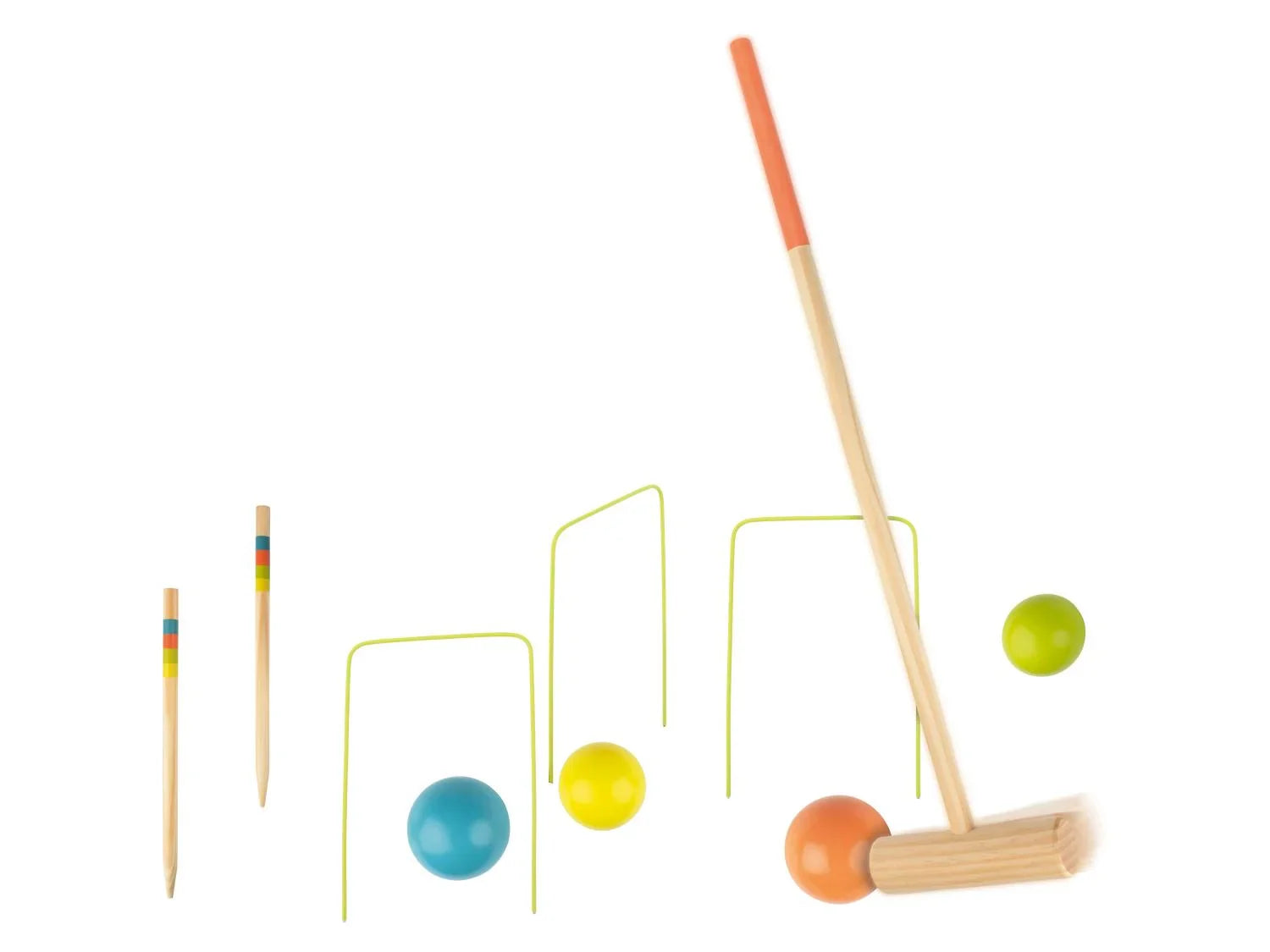 lupilu Jeu de quilles animaux ou Jeu de croquet ou Jeu de lancer d'anneaux animaux