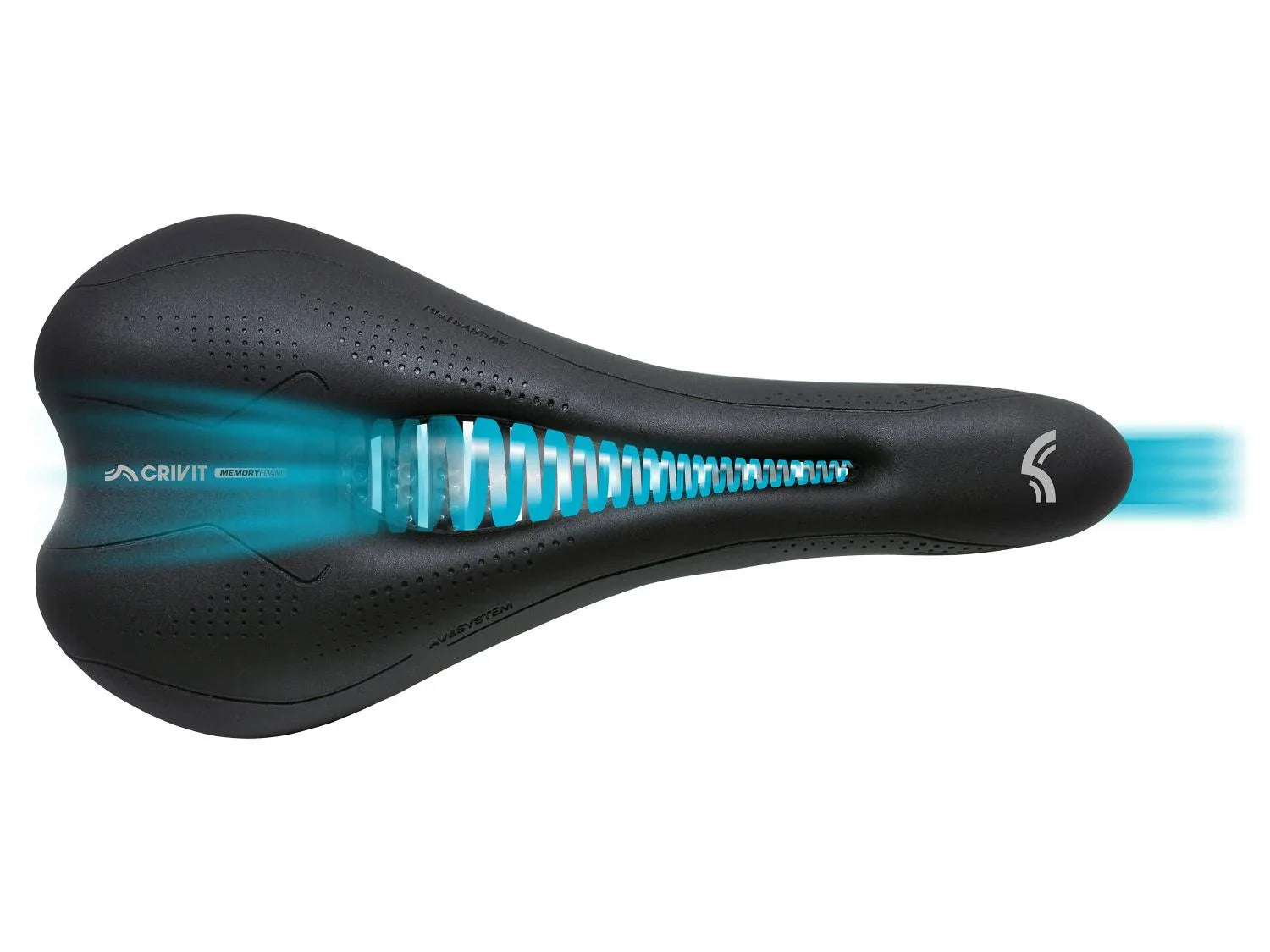 CRIVIT Selle de vlo de ville  mmoire de forme