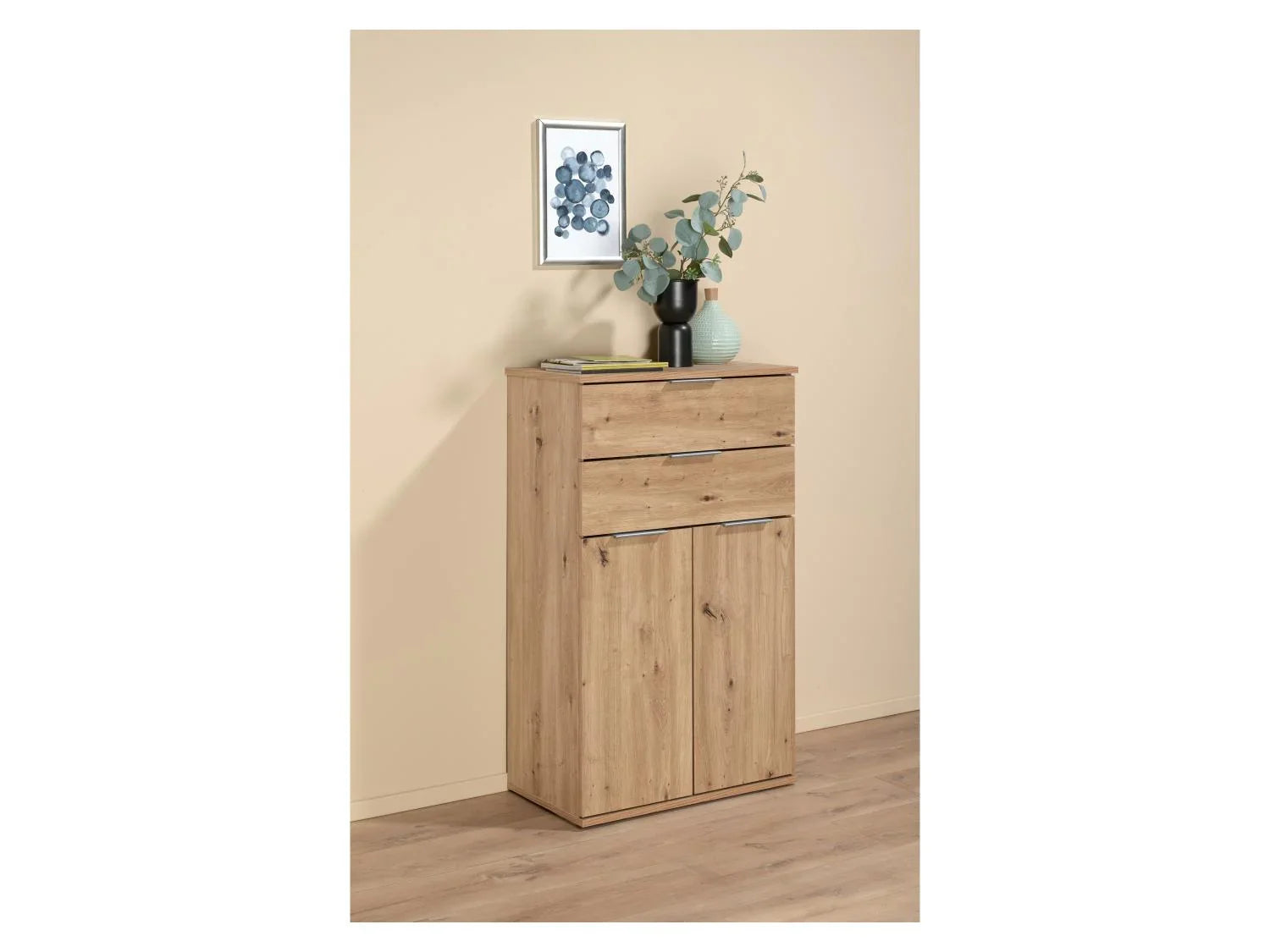LIVARNO home Meuble bas, 57,6 x 94,8 x 32,9 cm, imitation chne