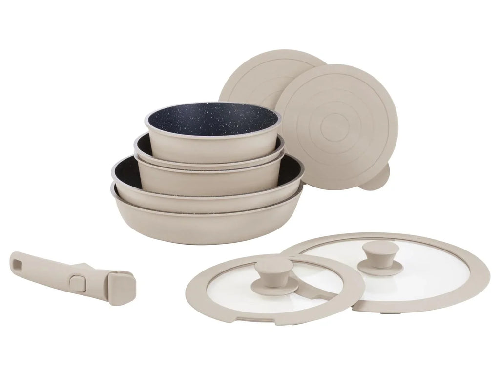 LIVARNO home Set de casseroles et poles en fonte daluminium