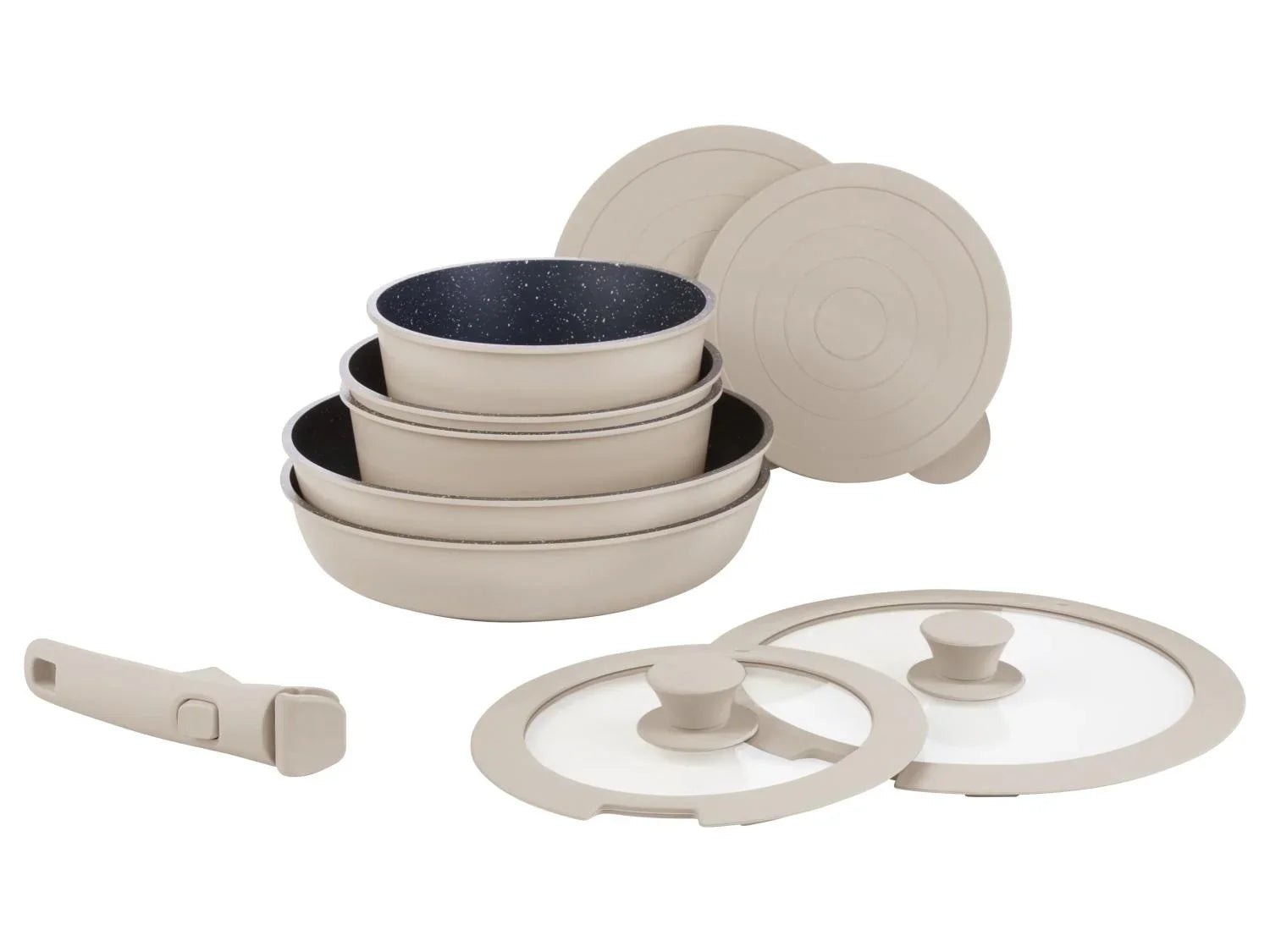 LIVARNO home Set de casseroles et poles en fonte daluminium